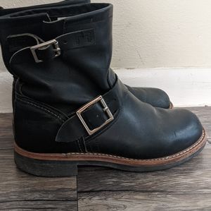 Red wing leather boots